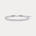 1 CTW Bezel Set Lab - Grown Diamond Eternity Tennis Bracelet in Sterling Silver - Bracelets