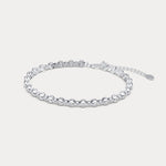 1 CTW Bezel Set Lab - Grown Diamond Eternity Tennis Bracelet in Sterling Silver - Bracelets