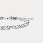 1 CTW Bezel Set Lab - Grown Diamond Eternity Tennis Bracelet in Sterling Silver - Bracelets