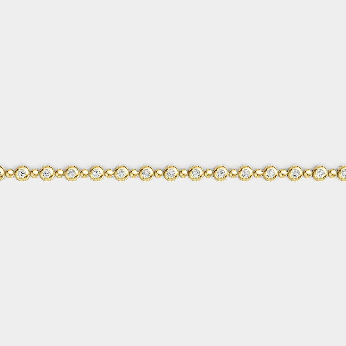 1 CTW Bezel Set Lab - Grown Diamond Eternity Tennis Bracelet in Sterling Silver - Bracelets