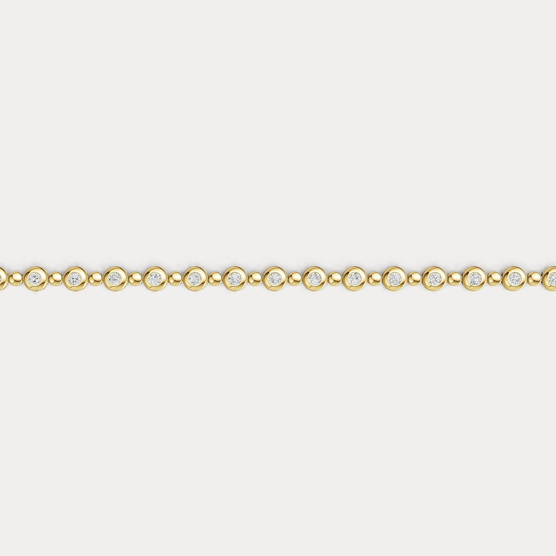 1 CTW Bezel Set Lab - Grown Diamond Eternity Tennis Bracelet in Sterling Silver - Bracelets