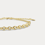 Bezel Set Lab - Grown Diamond Half Tennis Bracelet in Sterling Silver - Bracelets