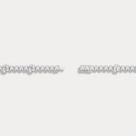 1 Carat Modern Beaded Lab - Grown Diamond Tennis Bracelet in Sterling Silver - Bezel Set - Bracelets