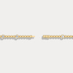 1 Carat Modern Beaded Lab - Grown Diamond Tennis Bracelet in Sterling Silver - Bezel Set - Bracelets