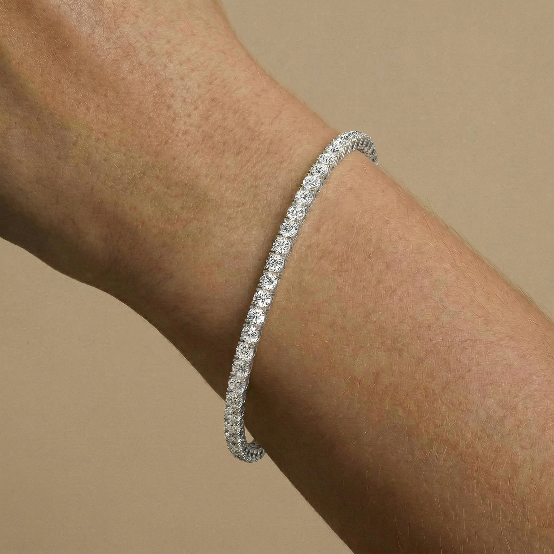 7 CTW Luxury Lab - Grown Diamond Tennis Bracelet in Sterling Silver - Bracelets