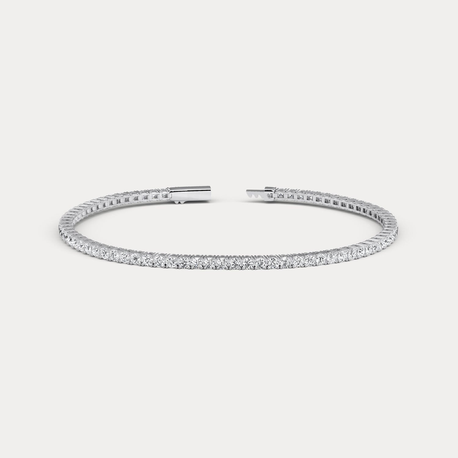 3 CTW Eternity Lab - Grown Diamond Tennis Bracelet in Sterling Silver - Bracelets