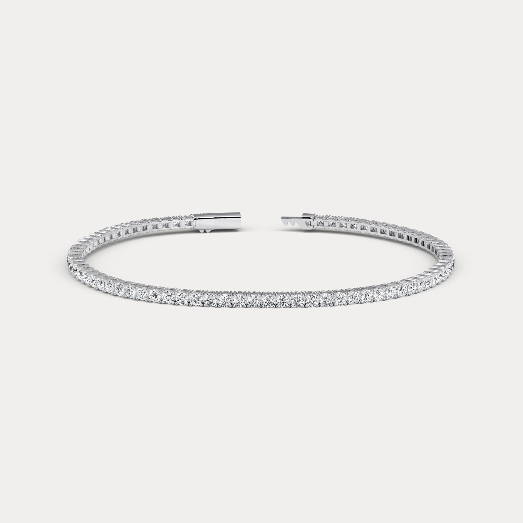 3 CTW Eternity Lab - Grown Diamond Tennis Bracelet in Sterling Silver - Bracelets