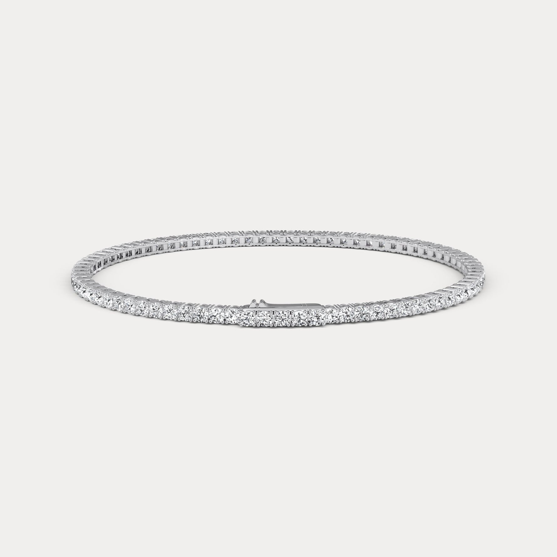 3 CTW Eternity Lab - Grown Diamond Tennis Bracelet in Sterling Silver - Bracelets