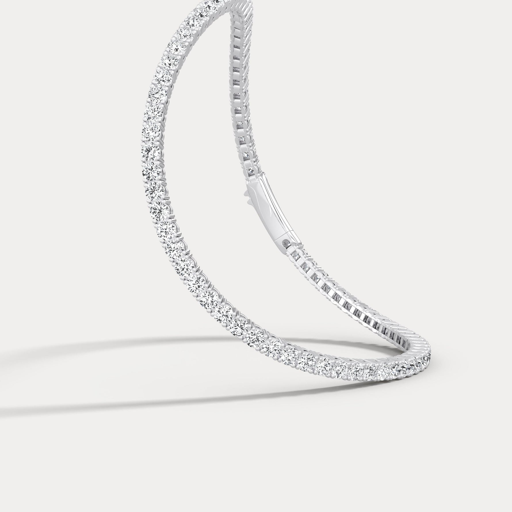 3 CTW Eternity Lab - Grown Diamond Tennis Bracelet in Sterling Silver - Bracelets