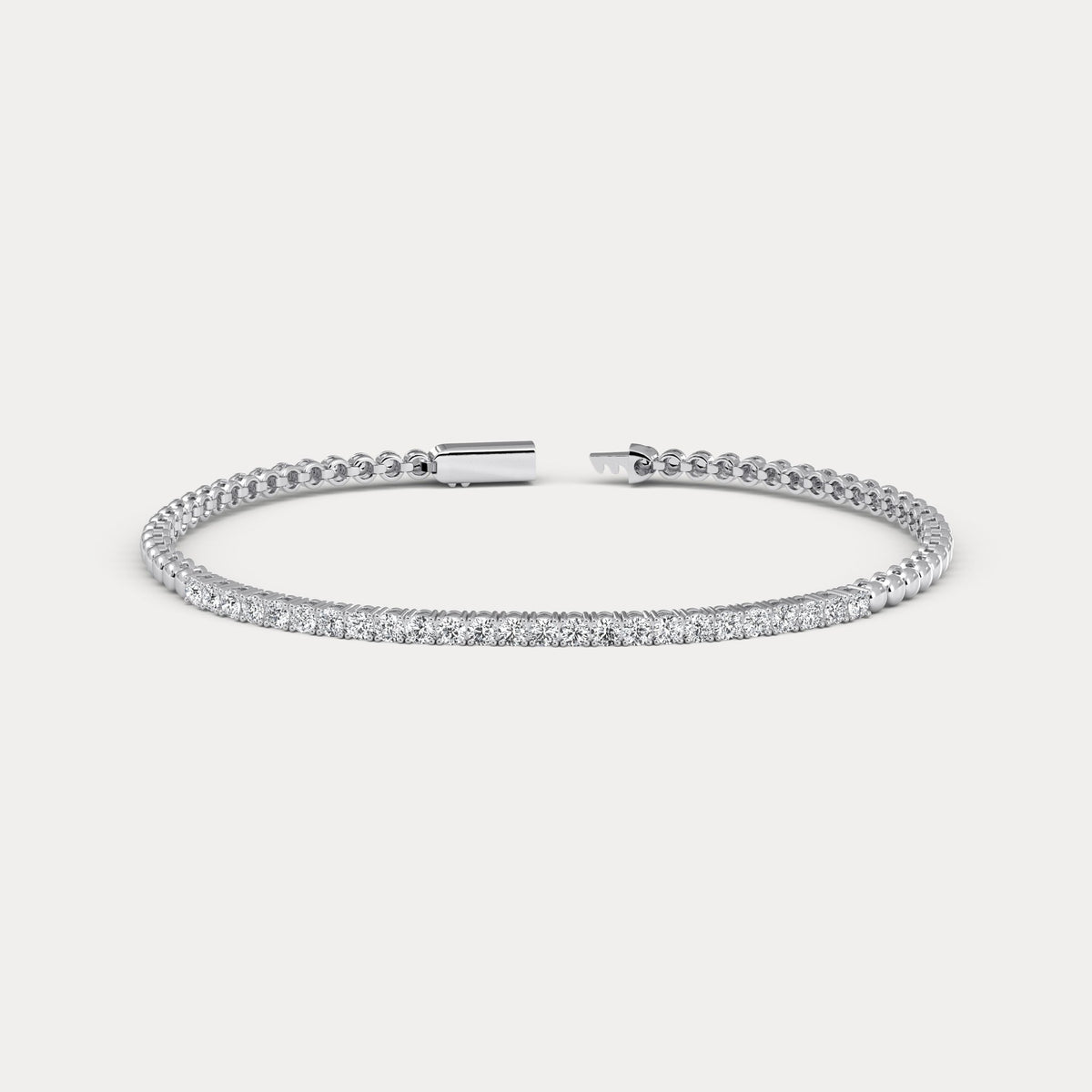 1 CTW Prong Set Lab - Grown Diamond Tennis Bracelet in Sterling Silver - Bracelets