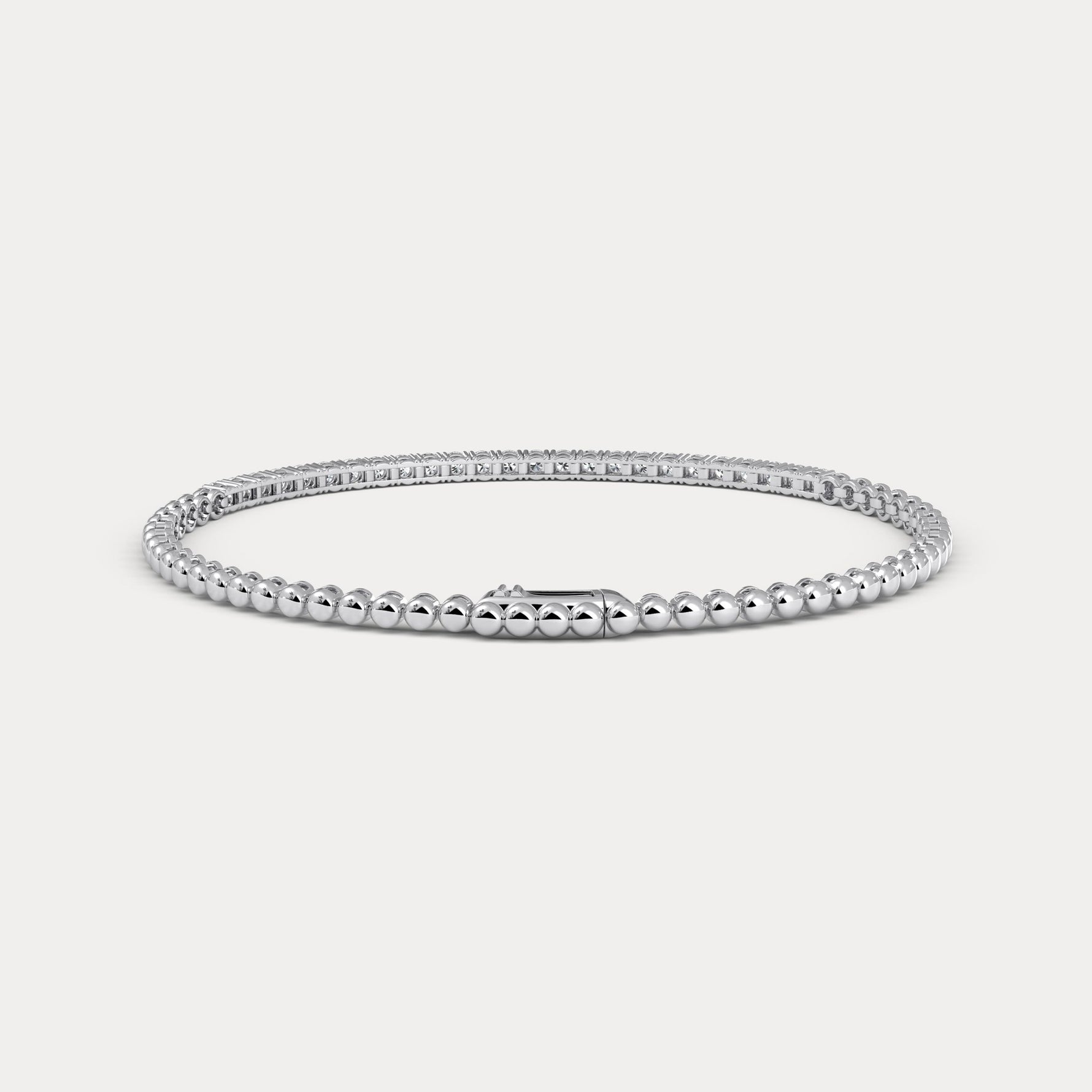 1 CTW Prong Set Lab - Grown Diamond Tennis Bracelet in Sterling Silver - Bracelets