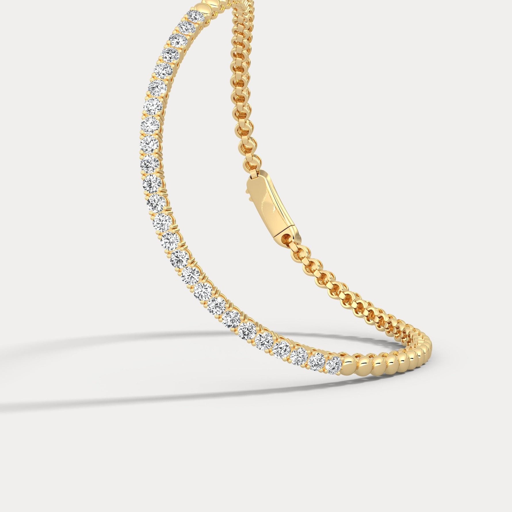 1 CTW Prong Set Lab - Grown Diamond Tennis Bracelet in Sterling Silver - Bracelets