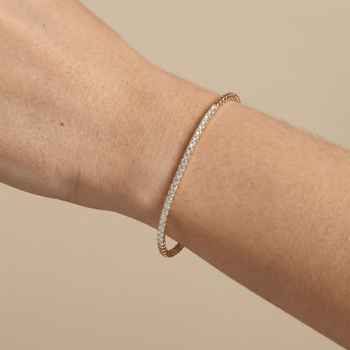 1 CTW Prong Set Lab - Grown Diamond Tennis Bracelet in Sterling Silver - Bracelets