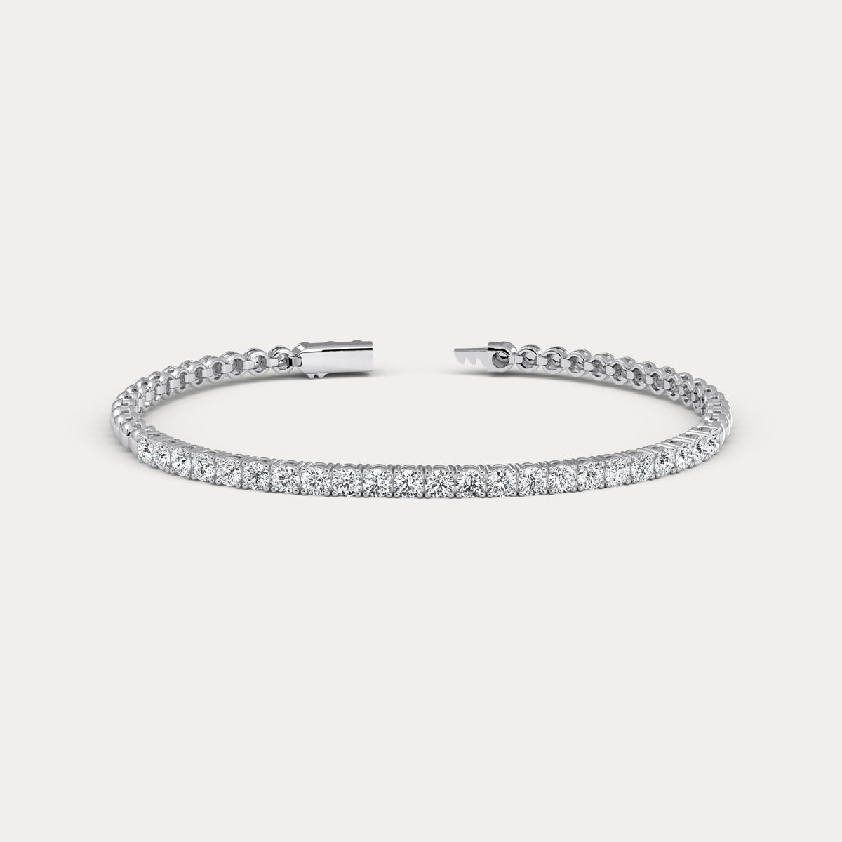 2 CTW Prong Set Lab - Grown Diamond Tennis Bracelet in Sterling Silver - Bracelets