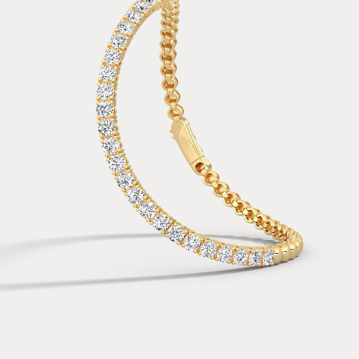 2 CTW Prong Set Lab - Grown Diamond Tennis Bracelet in Sterling Silver - Bracelets