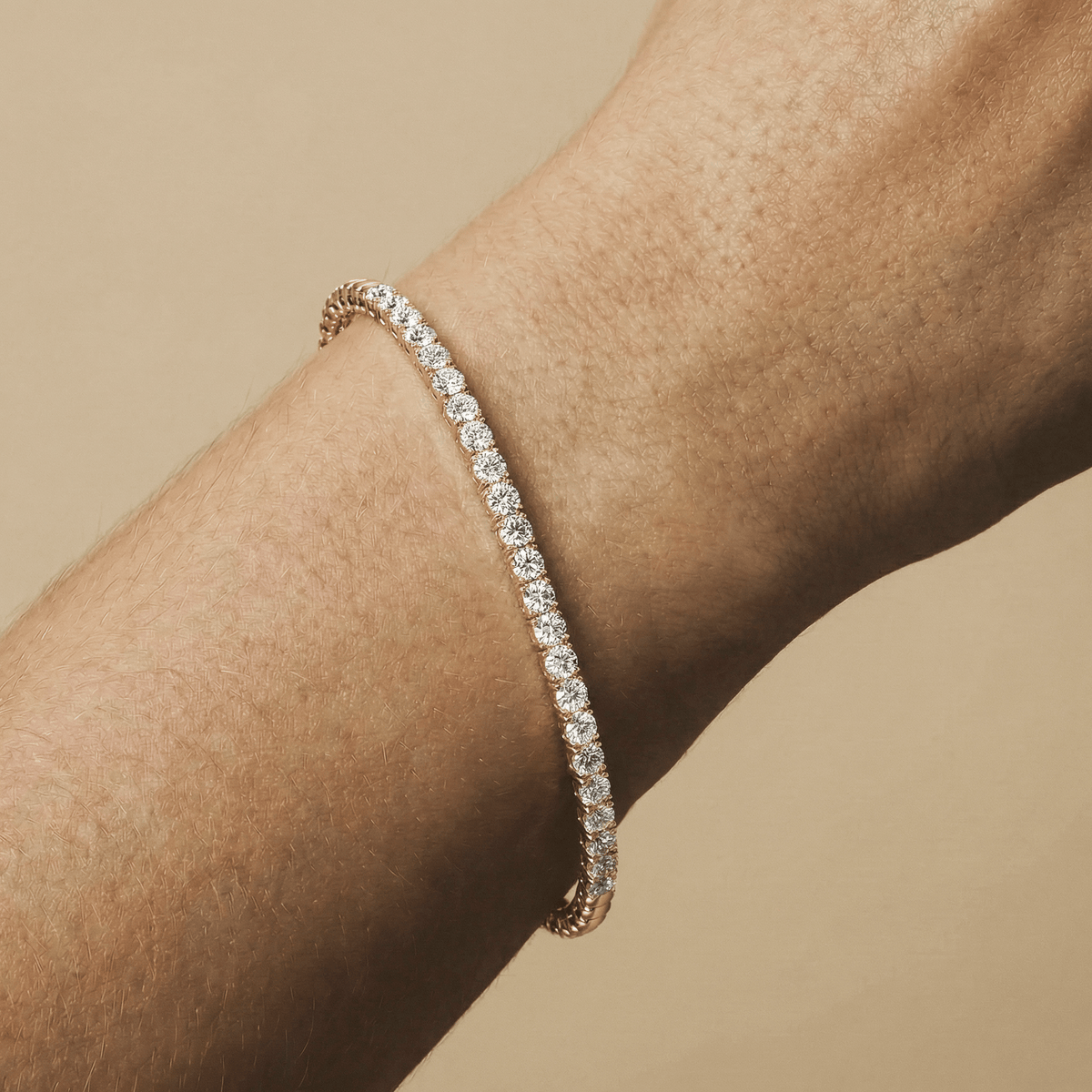 2 CTW Prong Set Lab - Grown Diamond Tennis Bracelet in Sterling Silver - Bracelets