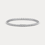 1 CTW Bezel Set Lab - Grown Diamond Tennis Bracelet in Sterling Silver - Bracelets