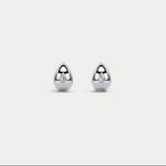 Pear Lab - Grown Diamond Sculptural Huggie Earrings in 925 Sterling Silver - Earrings