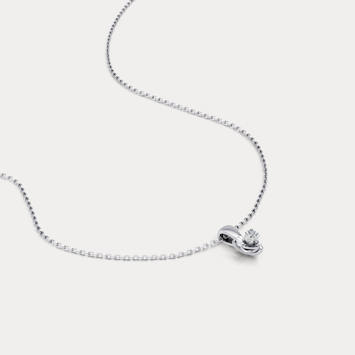 Sterling Silver Round Lab - Grown Diamond Pendant Necklace - Necklaces