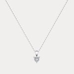 Sterling Silver Round Lab - Grown Diamond Pendant Necklace - Necklaces