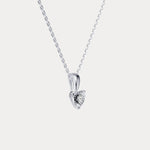Sterling Silver Round Lab - Grown Diamond Pendant Necklace - Necklaces