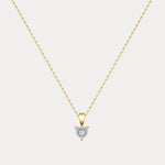 Sterling Silver Round Lab - Grown Diamond Pendant Necklace - Necklaces
