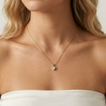 Sterling Silver Round Lab - Grown Diamond Pendant Necklace - Necklaces