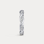 Round Lab - Grown Diamond Interwoven Band Ring in Sterling Silver - Rings