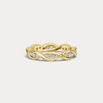 Round Lab - Grown Diamond Interwoven Band Ring in Sterling Silver - Rings