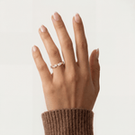 Round Lab - Grown Diamond Interwoven Band Ring in Sterling Silver - Rings