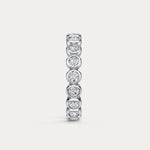 1CTW Round Lab - Grown Diamond Bezel - Set Eternity Band in 14K Gold/Platinum - Rings