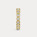 1CTW Round Lab - Grown Diamond Bezel - Set Eternity Band in 14K Gold/Platinum - Rings