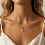 Lab - Diamond Teardrop Pendant Necklace - Necklaces