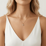 Lab - Diamond Teardrop Pendant Necklace - Necklaces