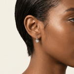 Lab - Grown Diamond Teardrop Stud Earrings in Sterling Silver - Earrings