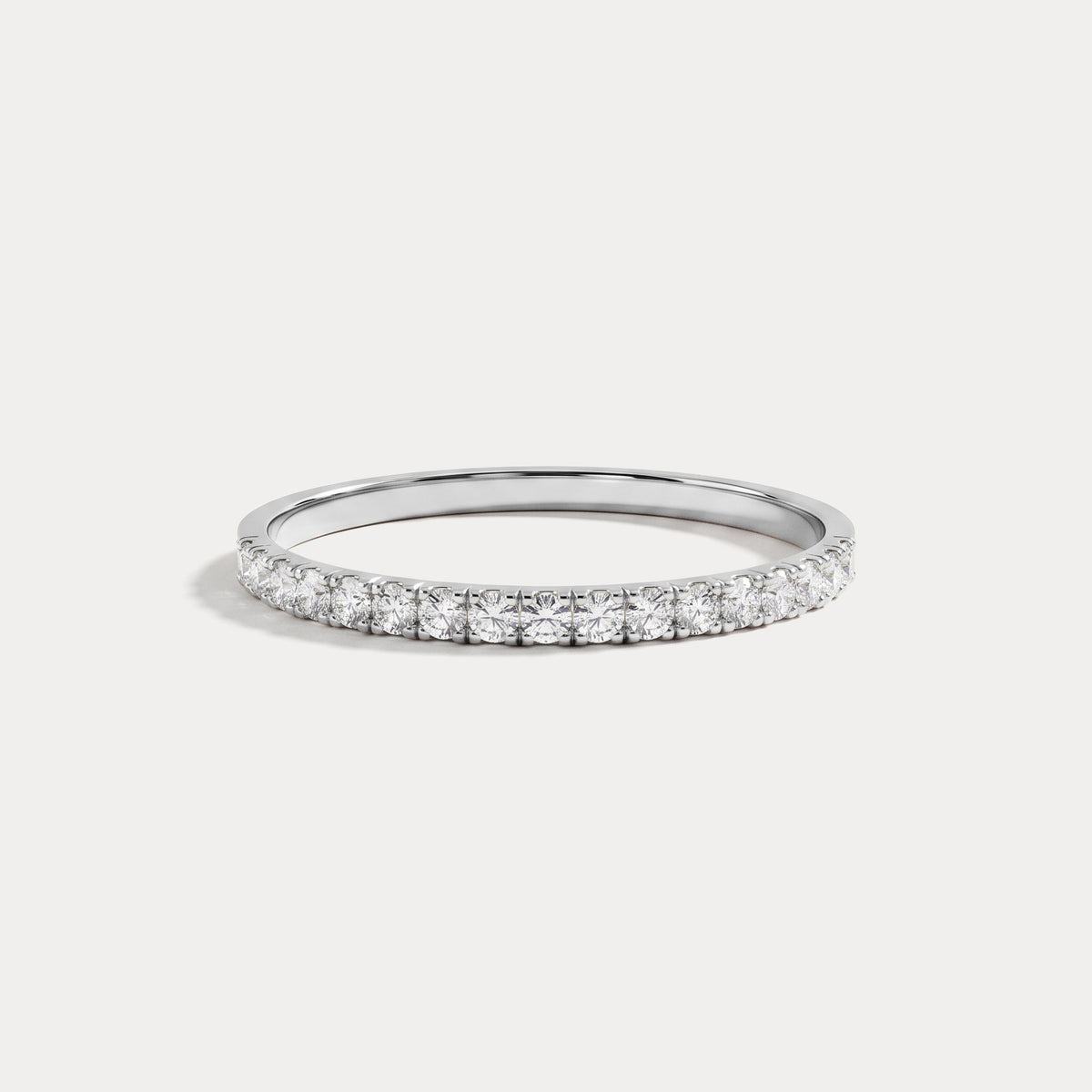 Lab Diamonds Stackable Pave Wedding Band - Rings