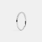 Lab Diamonds Stackable Pave Wedding Band - Rings