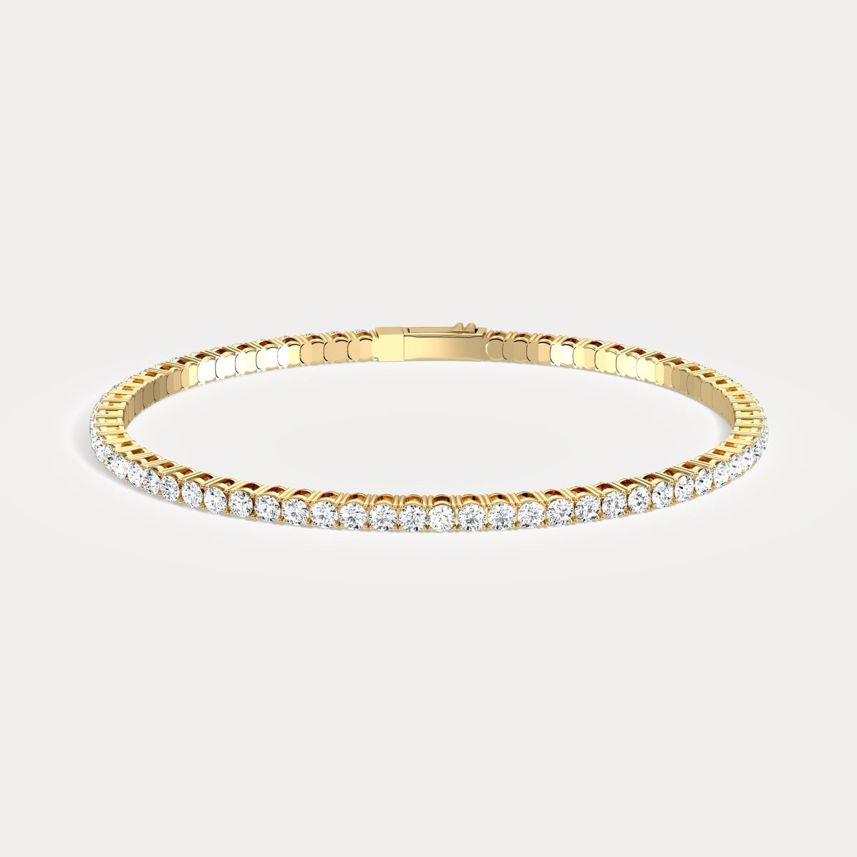 925 Sterling Silver Moissanite Flexible Bangle Bracelet - Bracelets