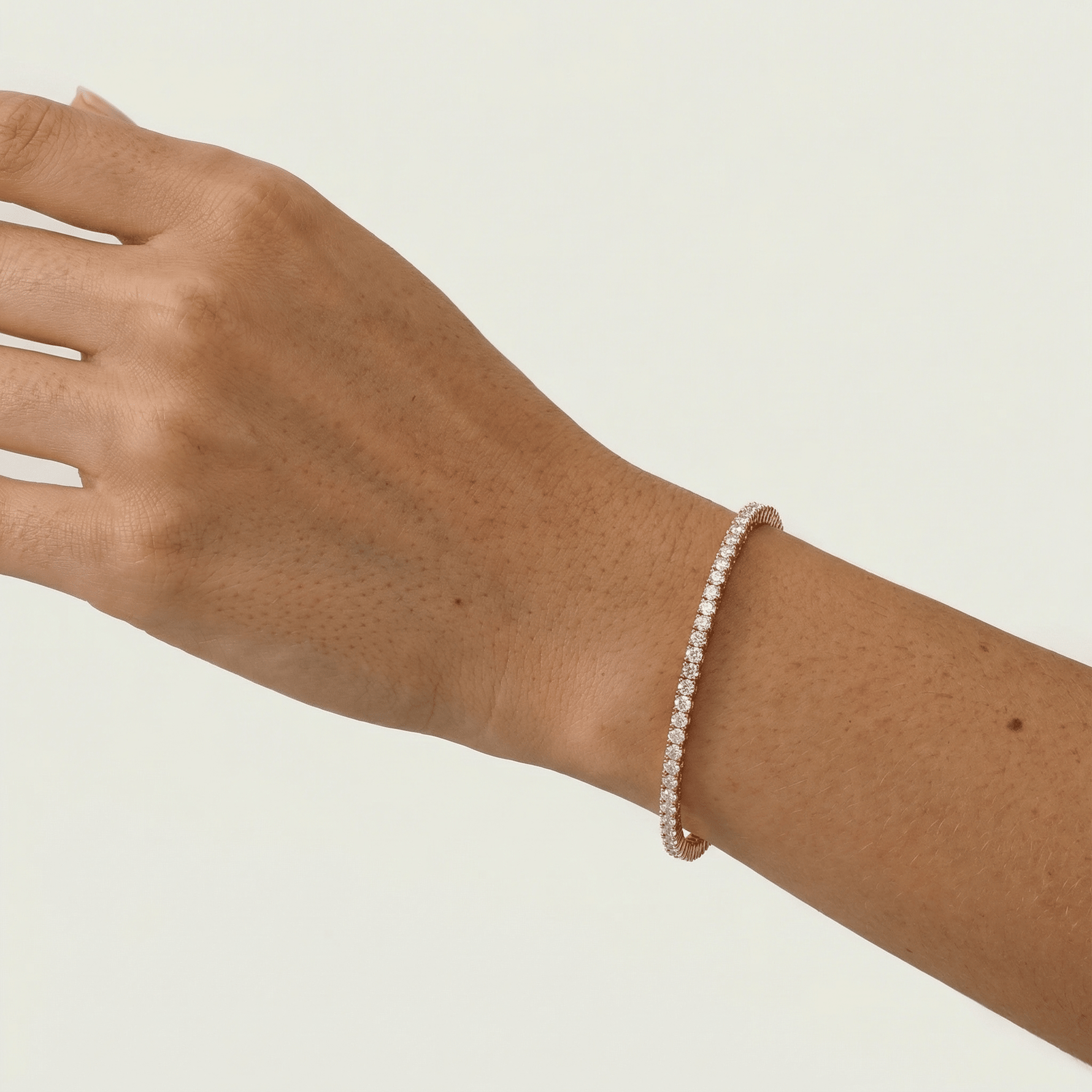 3Carat Lab - Grown Diamond Tennis Bracelet in 14K Gold/Platinum – Classic & Timeless - Bracelets