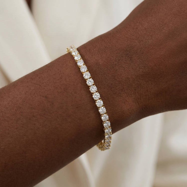 12.00 CTW Round Lab-Grown Diamond Tennis Bracelet - Bracelets