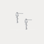 Triple Pear Lab - Grown Diamond Drop Earrings in 14K Solid Gold/Platinum - Earrings