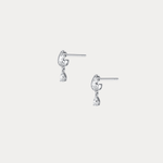 Double Pear Lab - Grown Diamond Drop Earrings in 14K Solid Gold/Platinum - Earrings