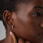 Double Pear Lab - Grown Diamond Drop Earrings in 14K Solid Gold/Platinum - Earrings