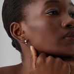 Double Pear Lab - Grown Diamond Drop Earrings in 14K Solid Gold/Platinum - Earrings