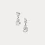 7 CTW Mirror Pear Lab-Grown Diamond Drop Earrings - Earrings