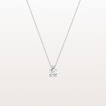 0.5CT Round Lab Grown Diamond Necklace in 14K Gold/Platinum - Necklaces