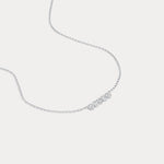 Bezel Multi-Shape Cluster Lab-Grown Diamond Necklace in 14K Solid Gold / Platinum - Necklaces