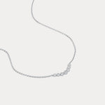 Seven - Stone Bezel - Set Lab - Grown Diamond Bar Necklace in 14K Gold/Platinum - Necklaces