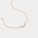 Seven - Stone Bezel - Set Lab - Grown Diamond Bar Necklace in 14K Gold/Platinum - Necklaces