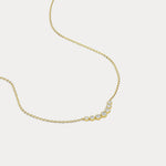 Seven - Stone Bezel - Set Lab - Grown Diamond Bar Necklace in 14K Gold/Platinum - Necklaces
